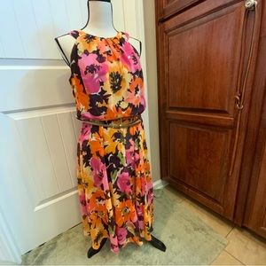 Jessica Howard NWOT floral georgette dress, 12p